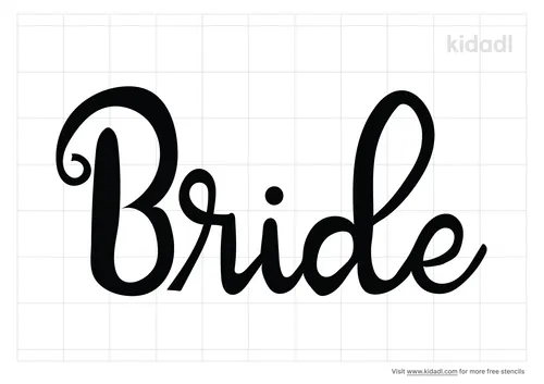 bride-stencil
