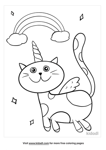 Caticorn Coloring Pages | Free Unicorns Coloring Pages | Kidadl