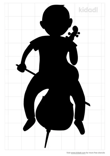 cello-player-stencil