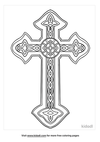 free coloring pages cross