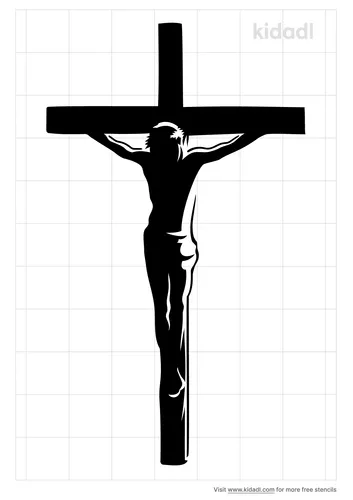 christ-on-the-cross-stencil