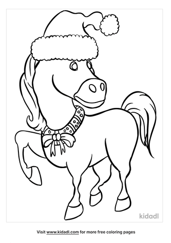 Christmas Horse Coloring Pages Free Christmas Coloring Pages Kidadl