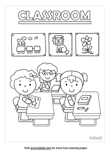 Classroom Coloring Pages | Free Preschool Coloring Pages | Kidadl