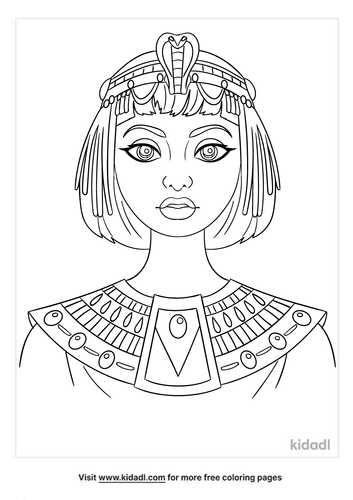 Cleopatra Coloring Pages | Free People Coloring Pages | Kidadl