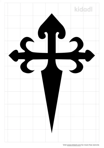 cross-of-the-order-of-santiago-stencil