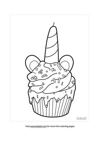 7500 Collections Coloring Pages Unicorn Cupcake  Latest Free