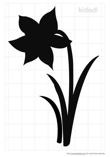 daffodil-stencil