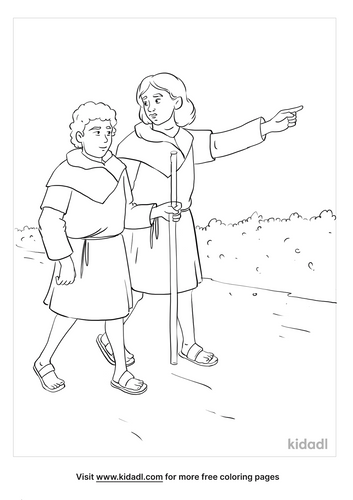 David And Jonathan Coloring Page Coloring Pages