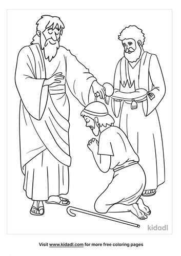 Crowned King David Coloring Page Coloring Pages