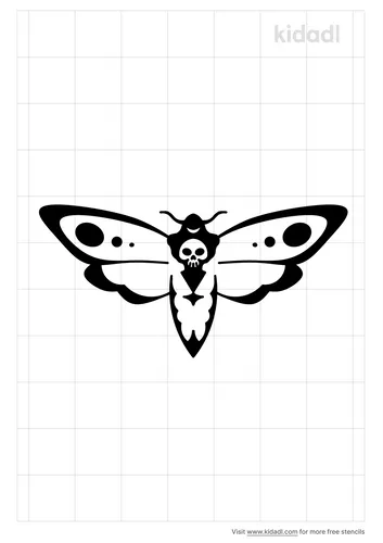 death-s-head-moth-stencil