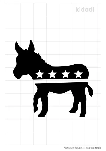 democrat-donkey-stencil