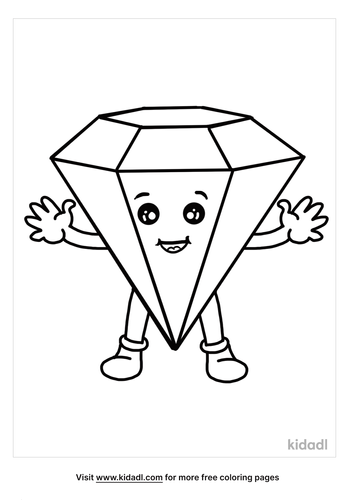 Diamond Shape Coloring Pages Free Emojis Shapes Signs Coloring Pages Kidadl