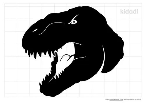dinosaur-head-stencil