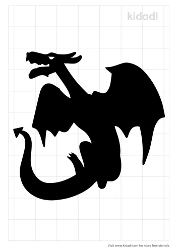 dragon-flying-stencil