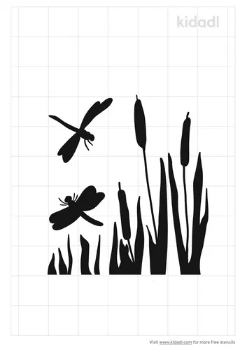 dragonfly-with-cattails-stencil