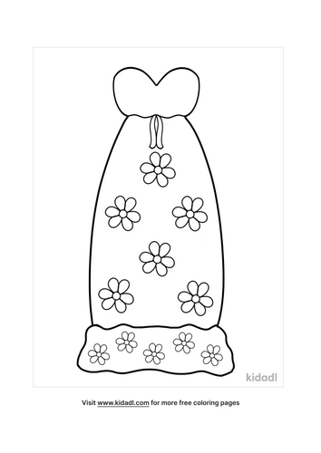 Dress Coloring Pages Free Fashion Beauty Coloring Pages Kidadl