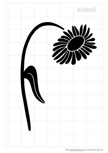 droopy-daisy-stencil