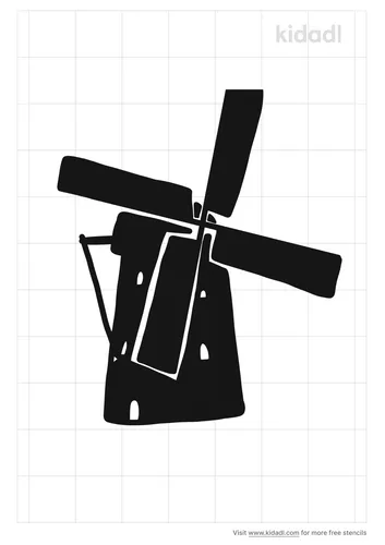 dutch-windmill-stencil