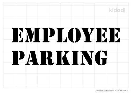 employee-parking-stencil