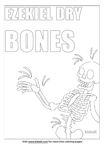 Ezekiel Dry Bones Coloring Pages Free Bible Coloring Pages Kidadl