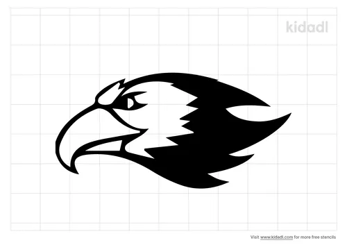 falcon-head-stencil