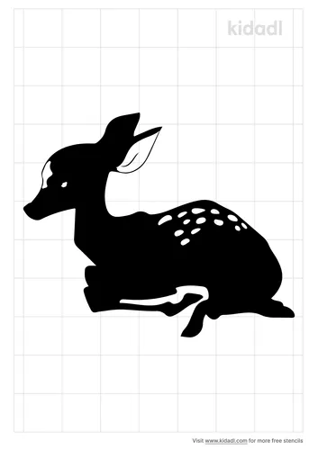 fawn-lying-down-stencil