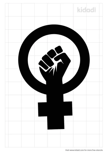 female-fists-stencil