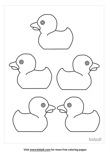 Five Little Ducks Coloring Pages | Free Fairytales & Stories Coloring