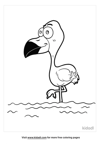 Flamingo Coloring Pages Free Birds Coloring Pages Kidadl