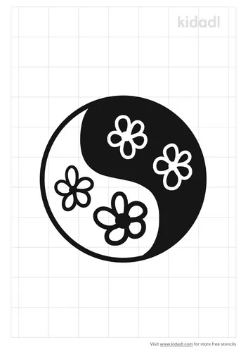 flowers-of-ying-yang-stencil