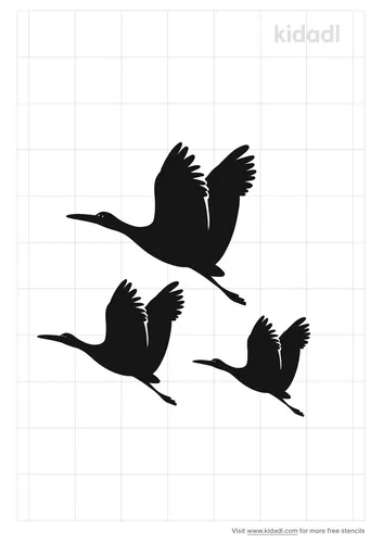 flying-cranes-stencil