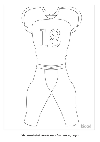 29 best ideas for coloring | Coloring Page Football Jersey