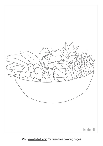 Fruit Bowl Coloring Pages Free Food Coloring Pages Kidadl