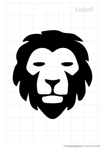 geometric-lion-stencil