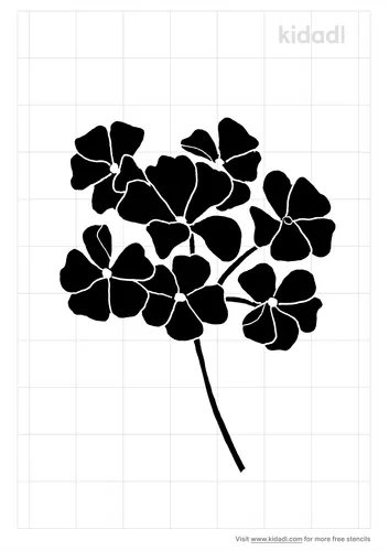 geranium-stencil