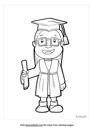 Graduation Coloring Pages | Free Seasonal & Celebrations Coloring Pages