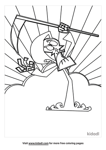 Grim Reaper Coloring Pages | Free Fairytales & Stories Coloring Pages