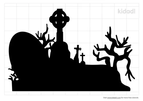 halloween-graveyard-stencil