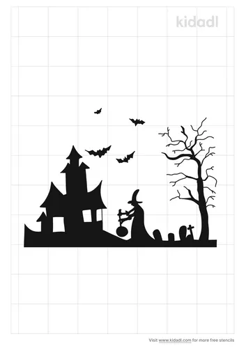 halloween-scenery-stencil