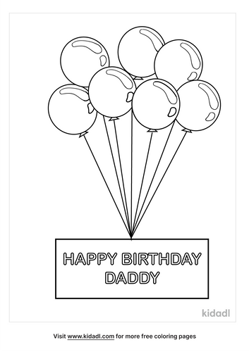 happy birthday daddy coloring pages free birthdays coloring pages kidadl