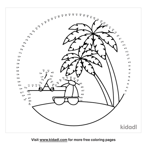 Free Summer Hard 1 100 Dot To Dot Printables For Kids Kidadl