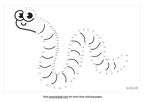 Free Insects Hard 1-100 Dot to Dot Printables For Kids | Kidadl