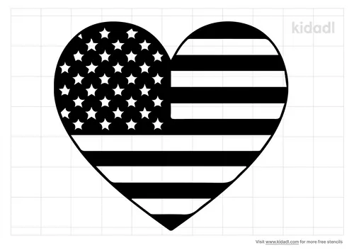 heart-american-flag-stencil