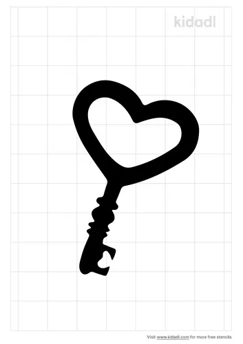 heart-key-stencil