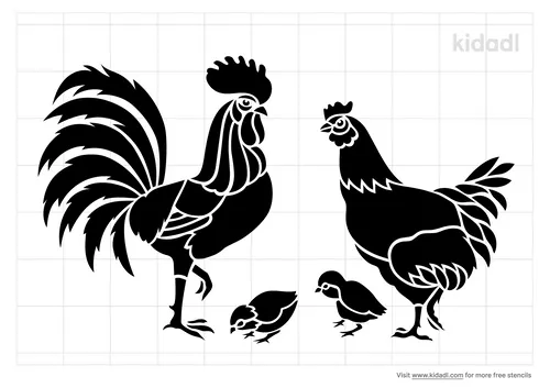 hen-and-rooster-stencil