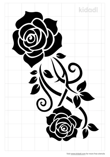 henna-rose-stencil