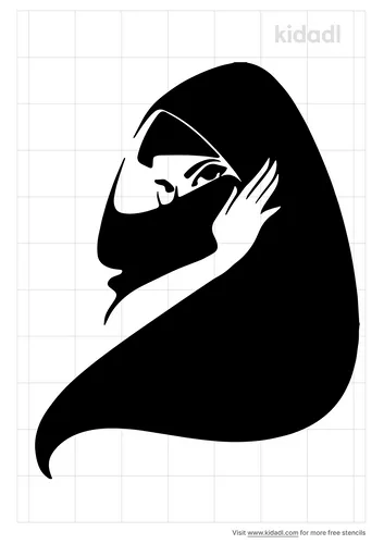 hijab-girl-stencil