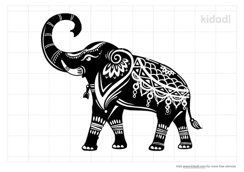 hindu-elephant-stencil