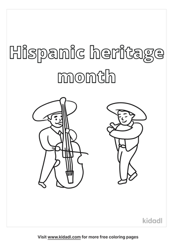 Hispanic Heritage Month Coloring Pages | Free Words & Quotes Coloring