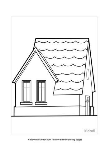 House Coloring Pages Free Buildings Coloring Pages Kidadl